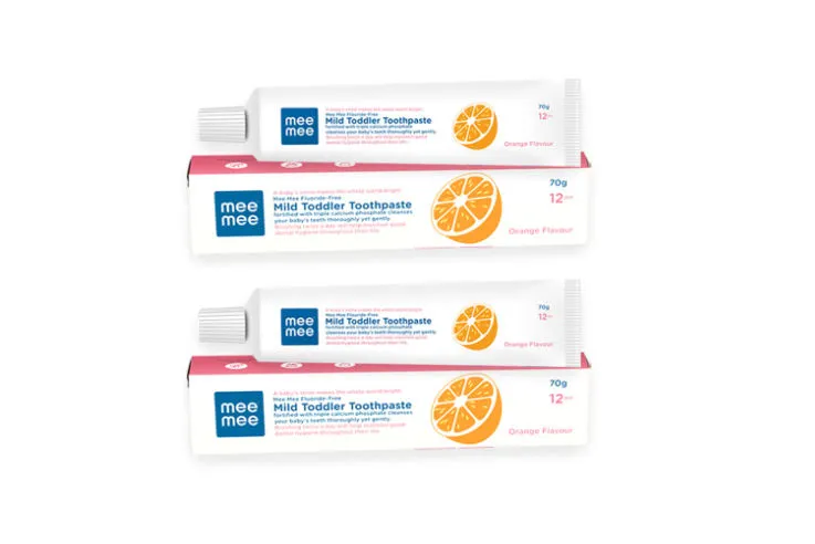 Mee Mee Fluoride Free Orange Flavor Toothpaste