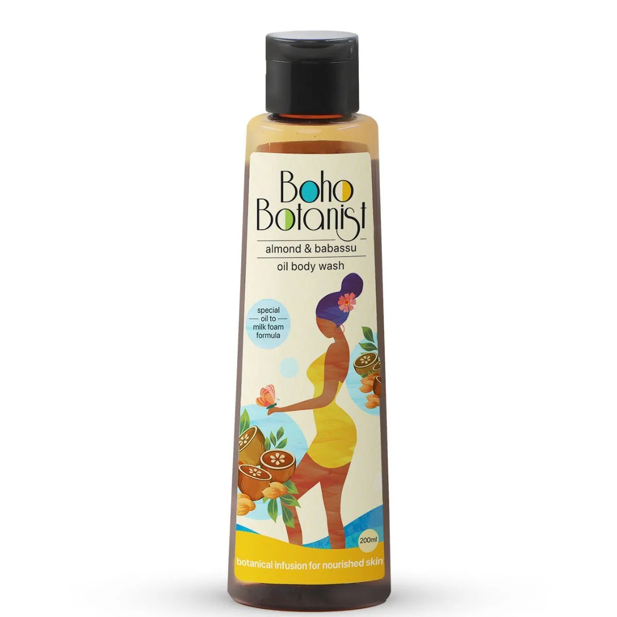 Boho Botanist Almond & Babassu Oil Body Wash