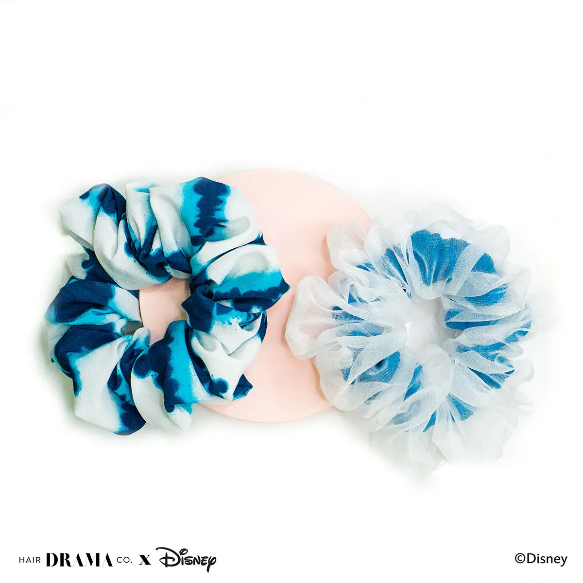 Hair Drama Co. x Disney Mickey Tie & Dye Scrunchies- Set Of 2