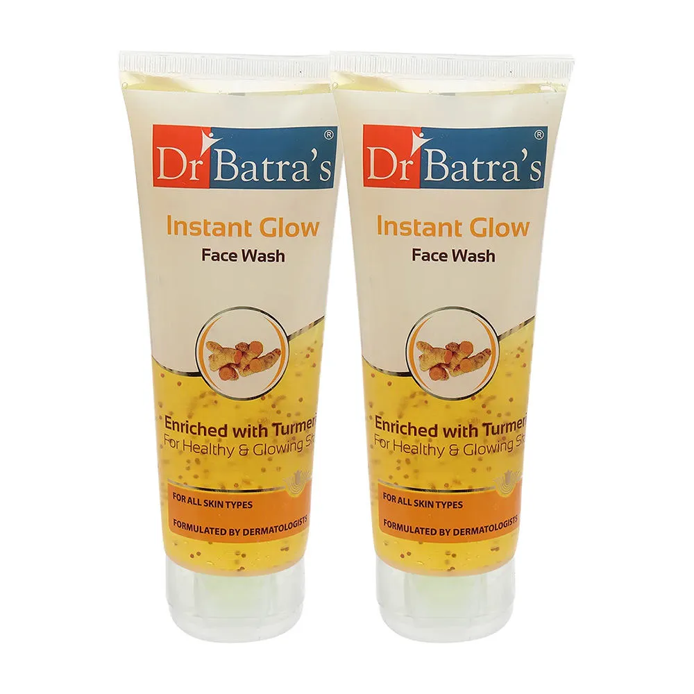 Dr.Batra's Instant Glow Face Wash Enriched With Tumeric For Healthy & Glowing Skin