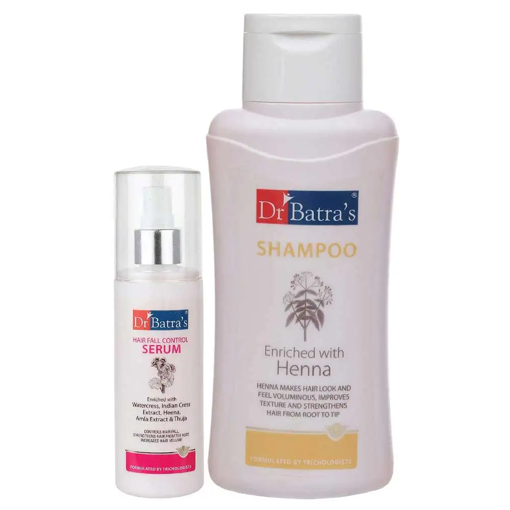 Dr Batra's Hair Fall Control Serum -125 ml & Shampoo - 500 ml Combo,  2 Piece(s)/Pack  Hair Care