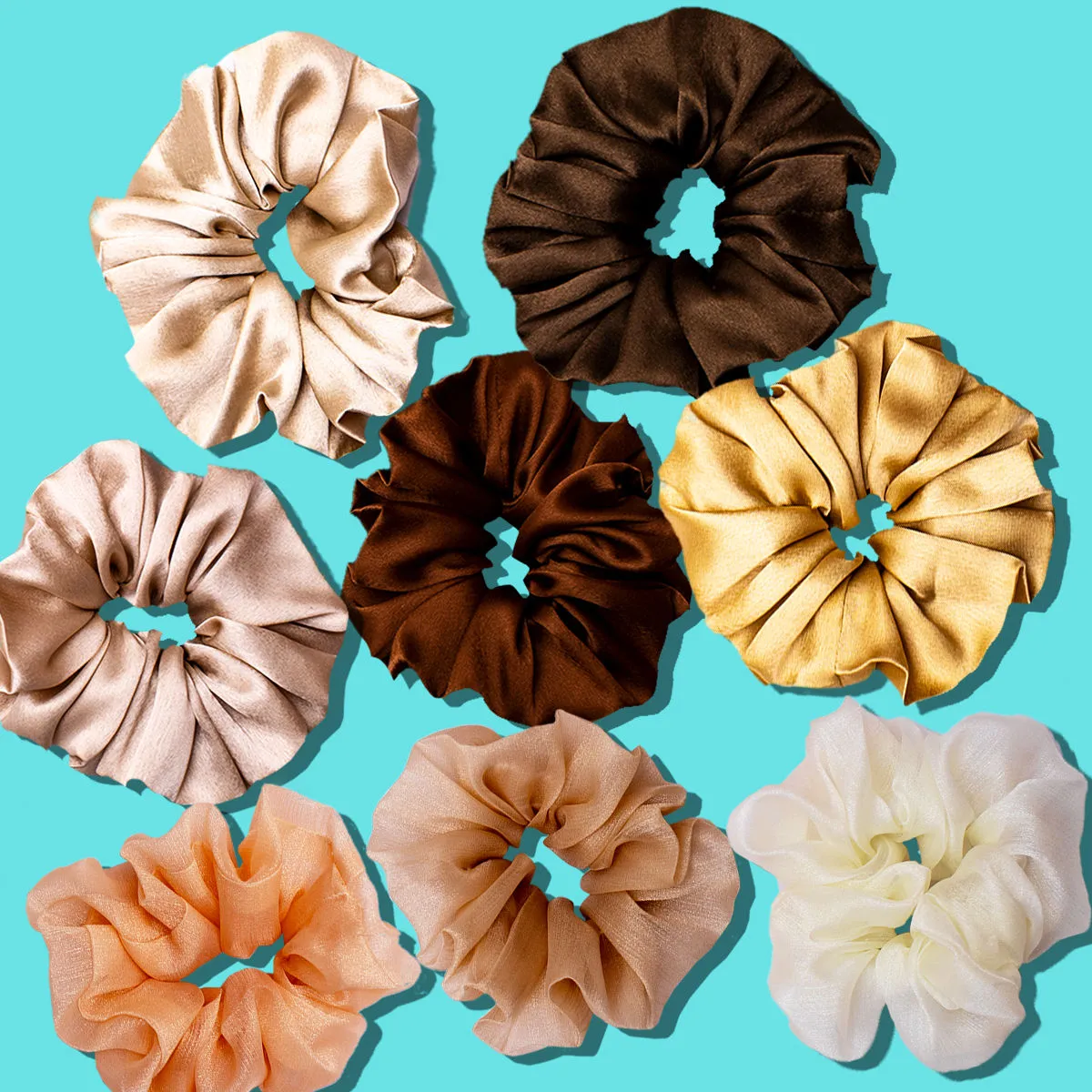 Hair Drama Co. Fall Scrunchies - Set Of 8