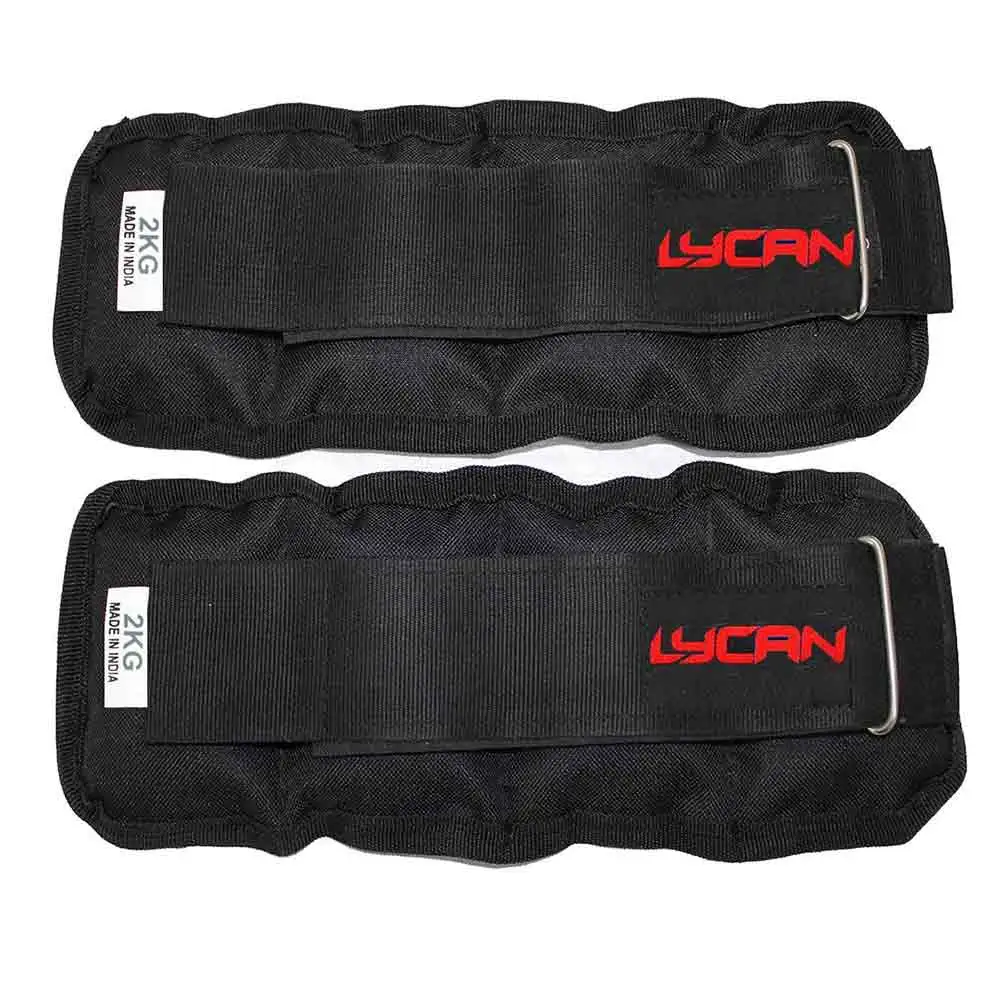 Lycan Wrist and Ankle Weights,  Black  4 kg