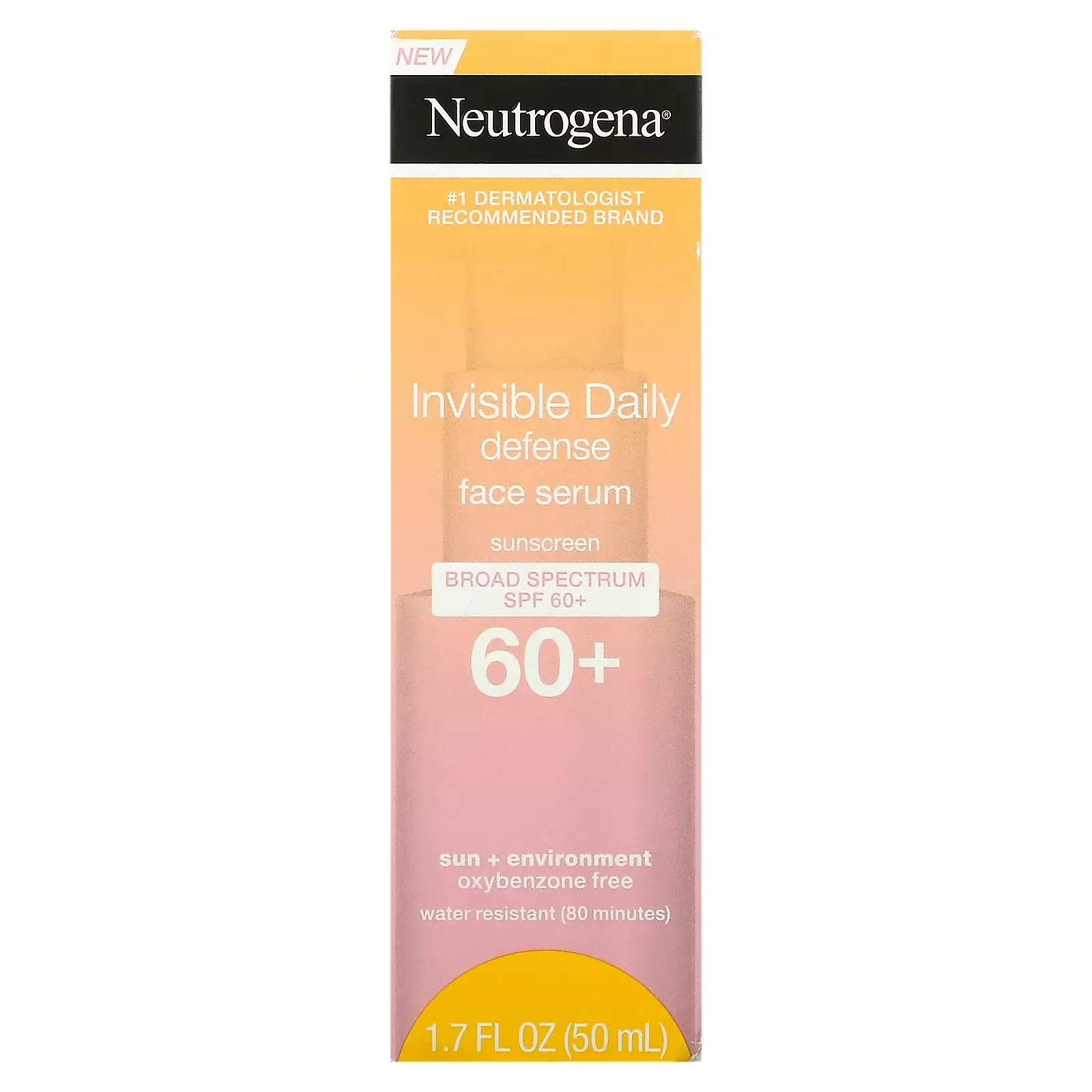 Invisible Daily Defense Sunscreen Face Serum, SPF 60+, 1.7 fl oz (50 ml)