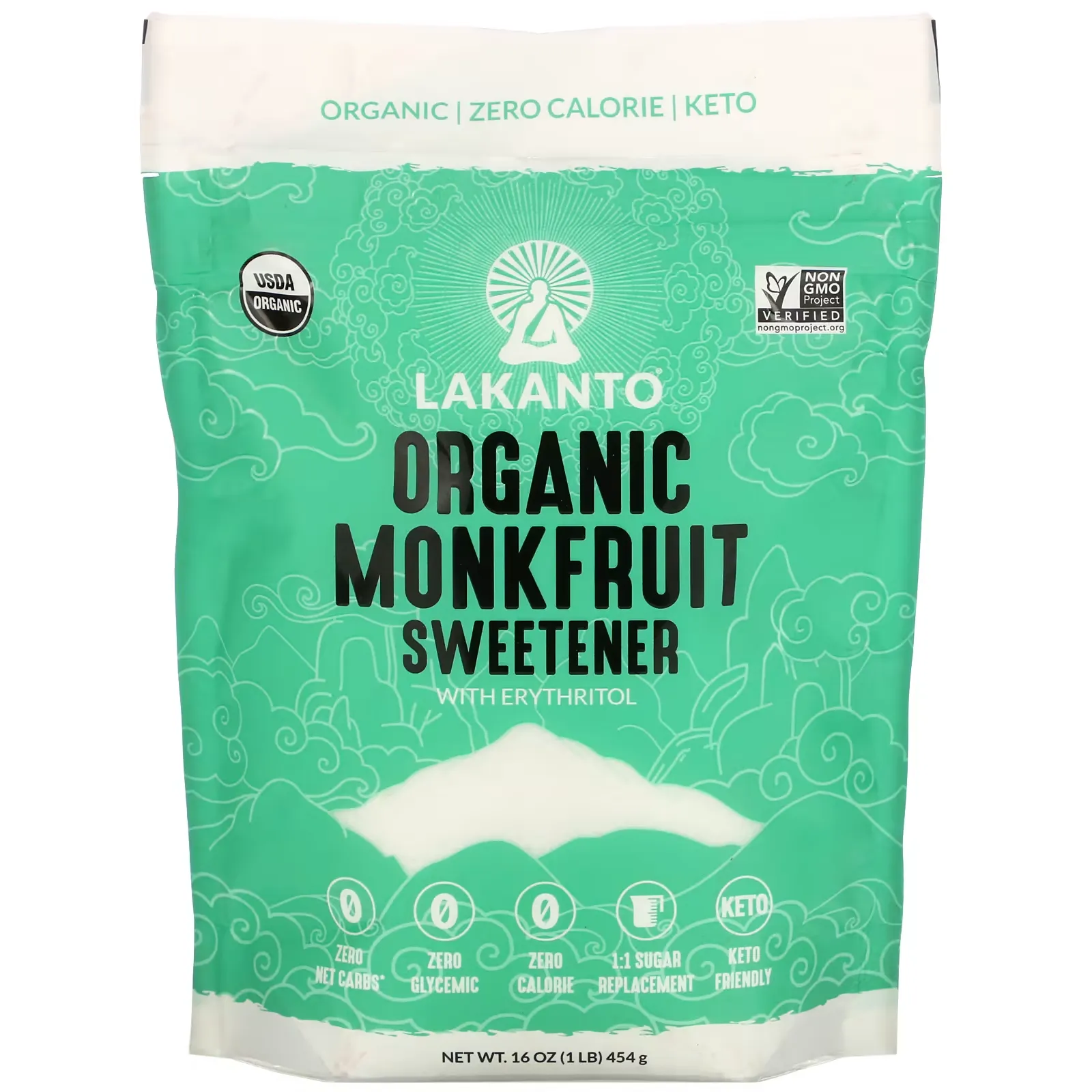 Organic Monkfruit Sweetener, 16 oz (454 g)