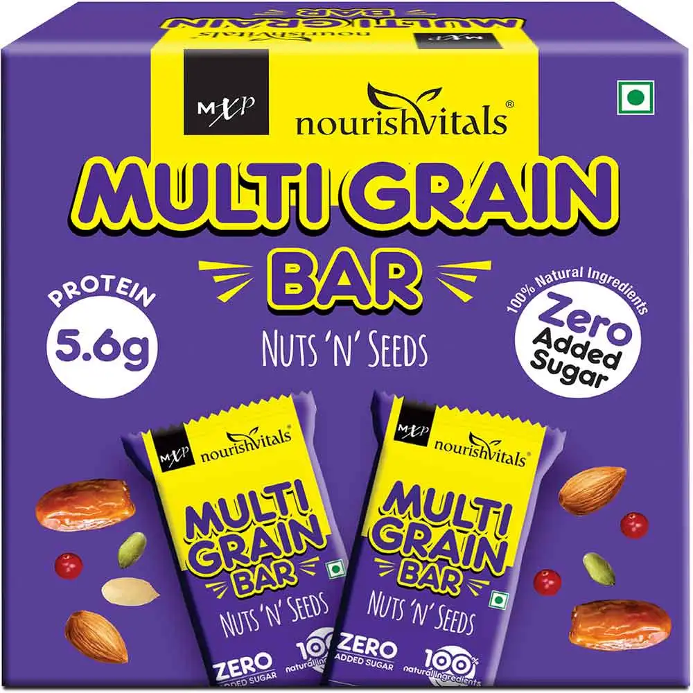 NourishVitals Multi Grain Bar,  5 bar(s)  Nuts N Seeds