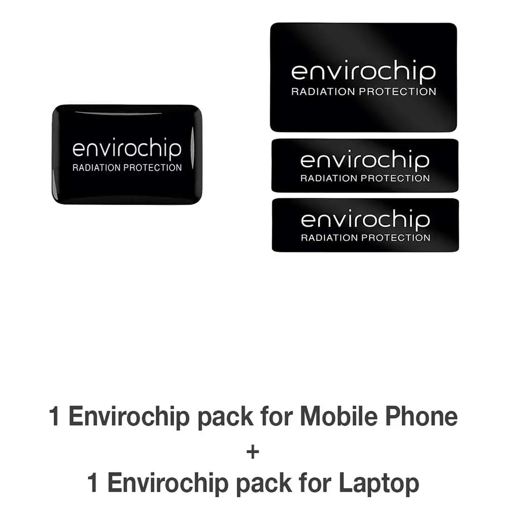 Envirochip Rakhi Gift of Wellness Care Pack,  Pack of 2s for Mobile + Laptop (Black + Black)