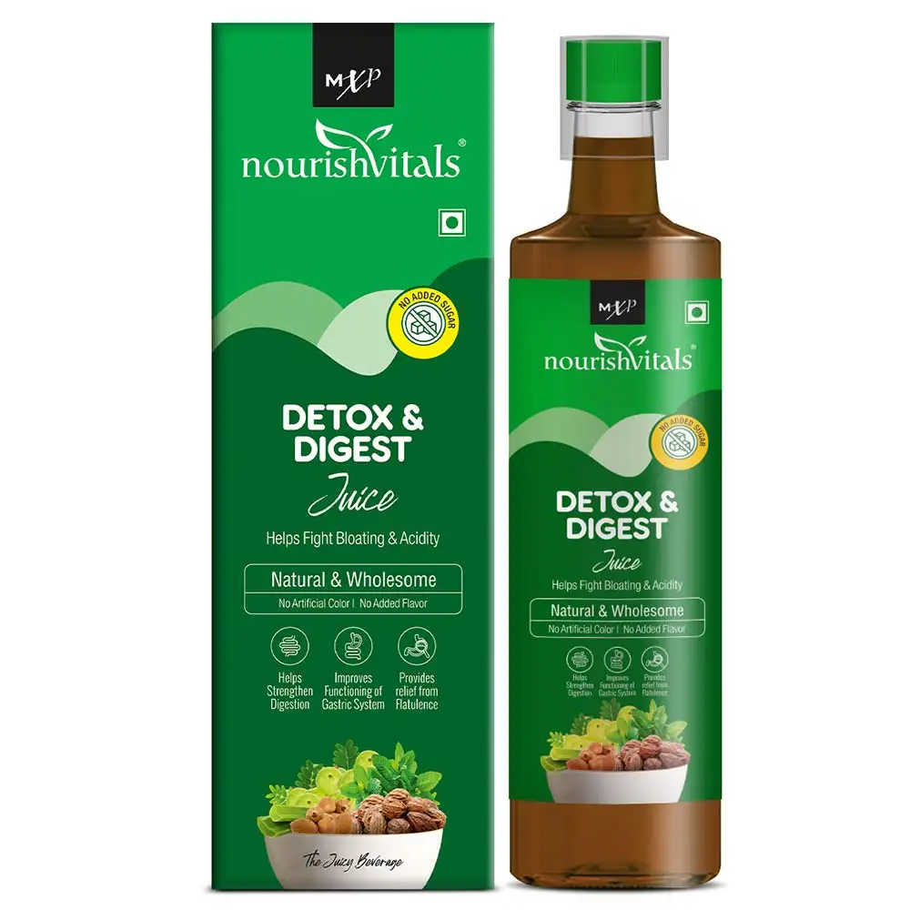 NourishVitals Detox & Digest Juice,  Unflavoured  500 ml