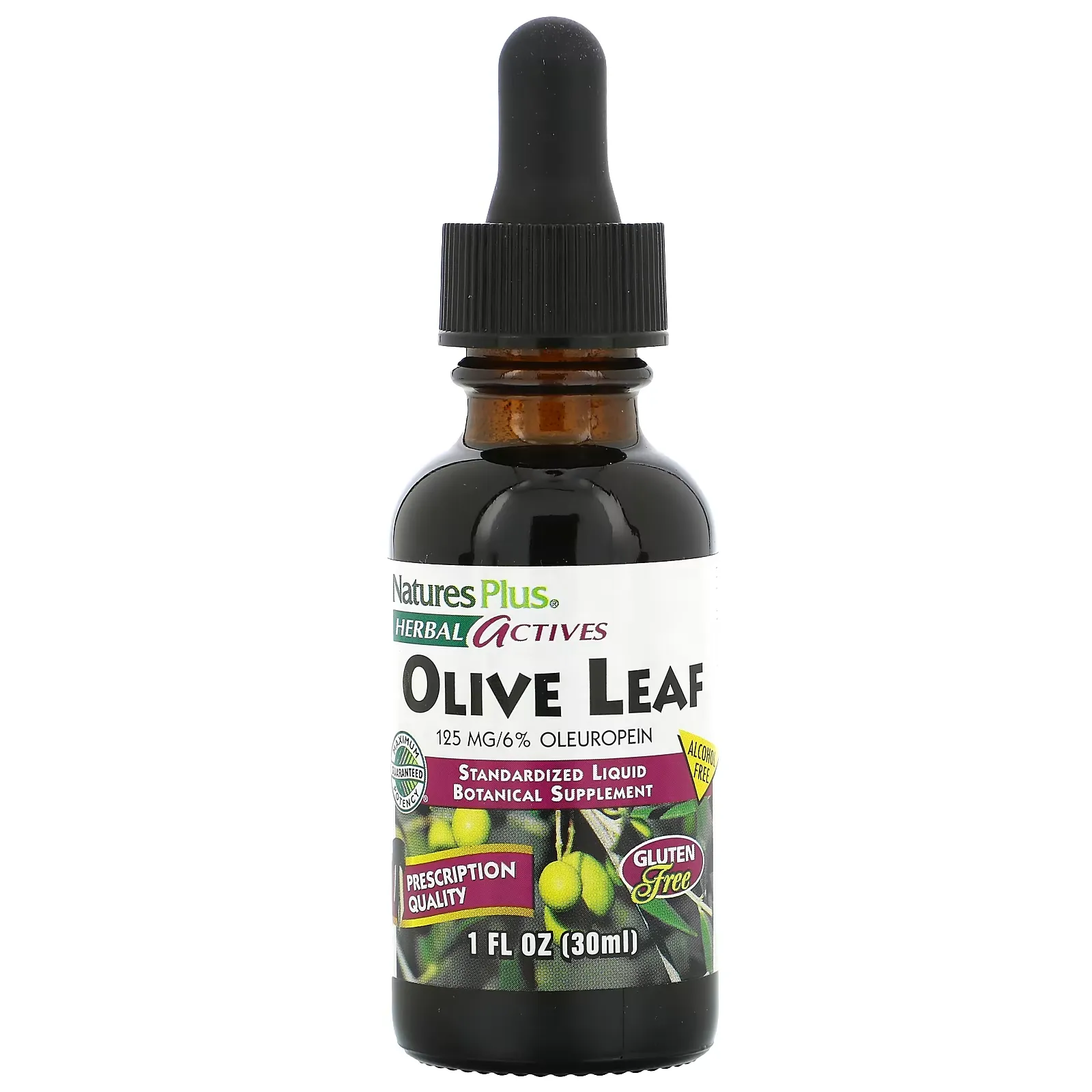 Herbal Actives, Olive Leaf, Alcohol Free, 1 fl oz (30 ml)