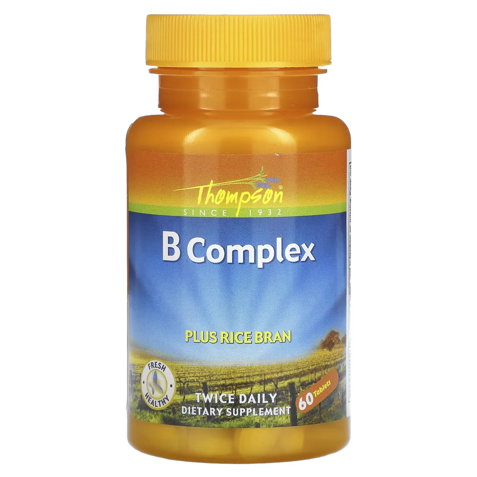 B Complex, Plus Rice Bran, 60 Tablets