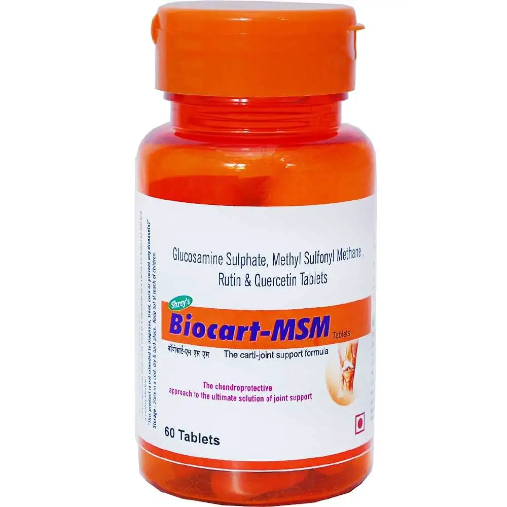 Shrey's Biocart MSM (Glucosamine Sulphate),  60 tablet(s)