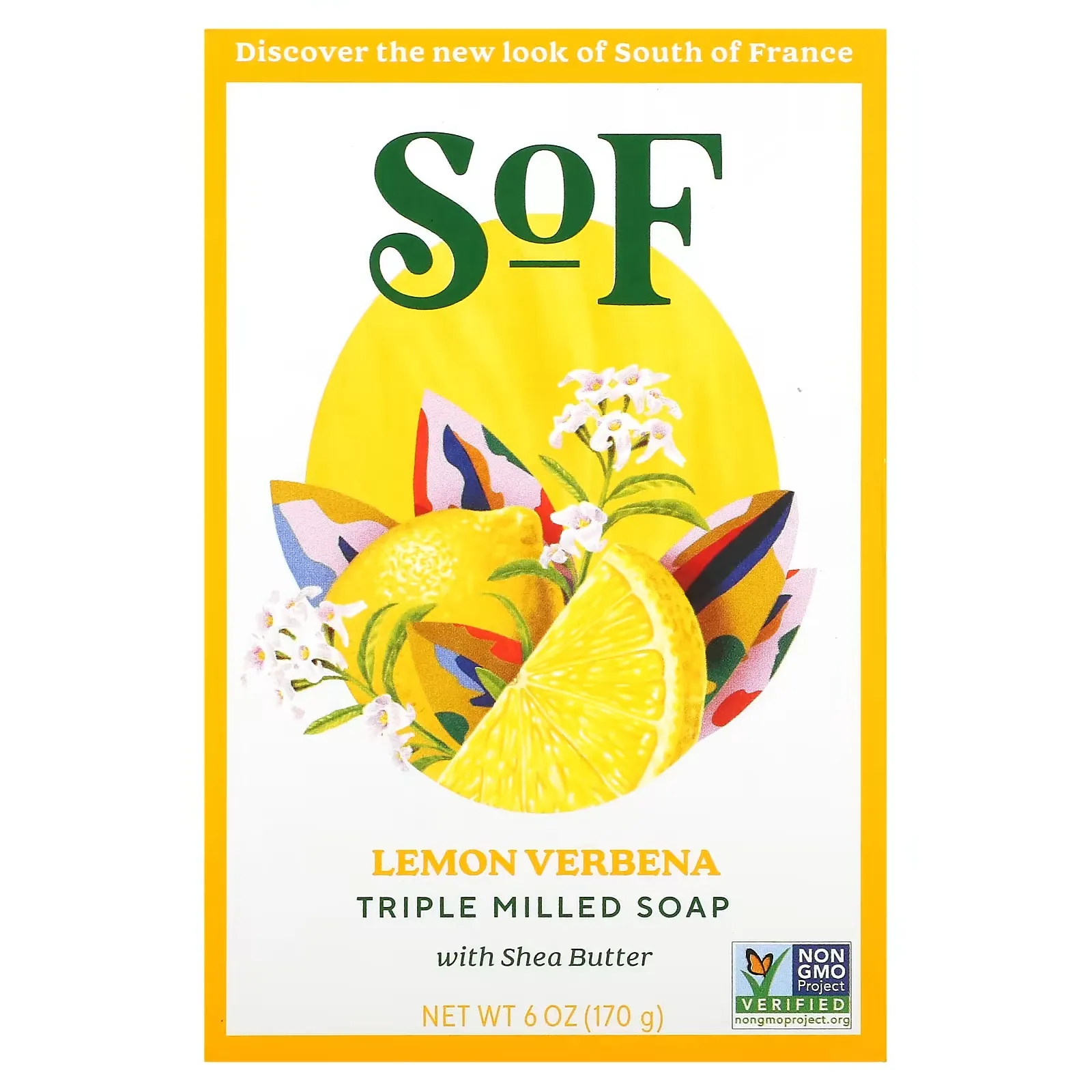 Triple Milled Soap with Shea Butter, Lemon Verbena, 6 oz (170 g)