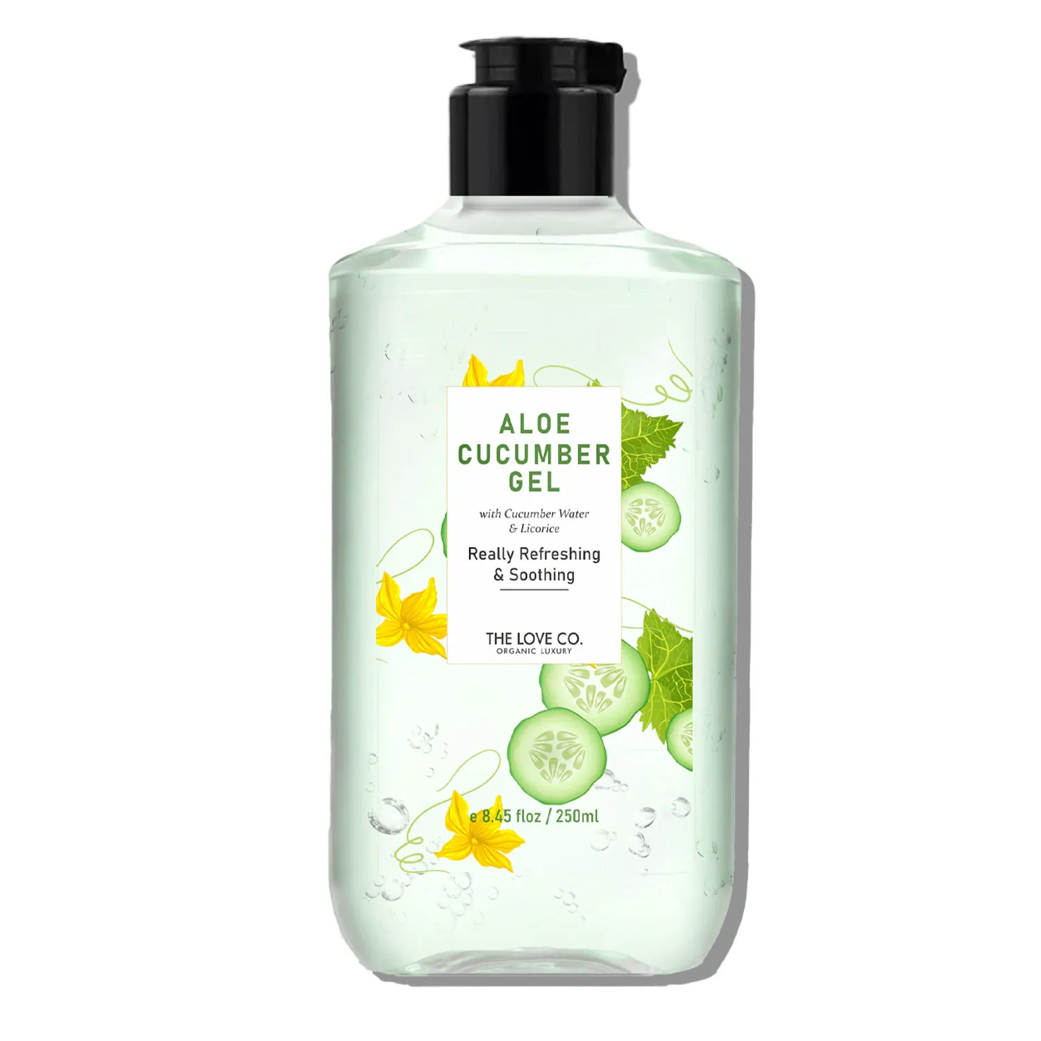 The Love Co. Cucumber Aloe Vera Gel For Face, Skin - Pure Aloevera Gel For Sunburn Relief