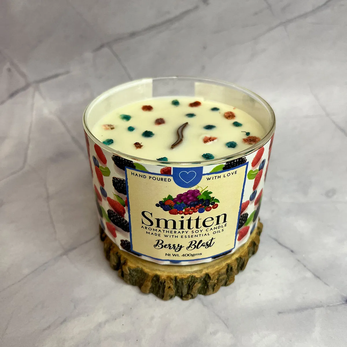 Smitten Aromatherapy Candle Berry Blast (400gms)