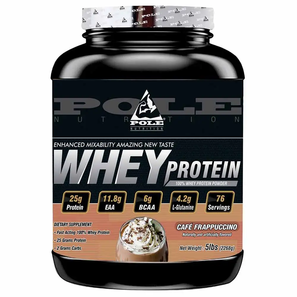 Pole Nutrition 100% Whey Protein,  5 lb  Cafe Frappuccino