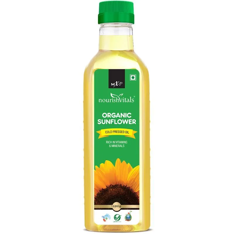 Nourish Vitals Organic Sunflower Cold Pressed Oil