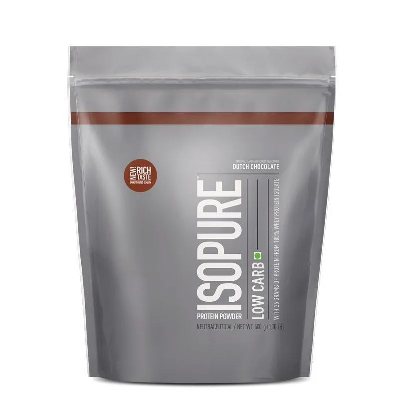 Isopure Low Carb Whey Protein Isolate Powder - Dutch Chocolate