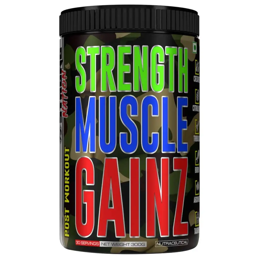 Strong Nation Supps Strength Muscle Gainz,  0.66 lb  Wild Fruit Punch