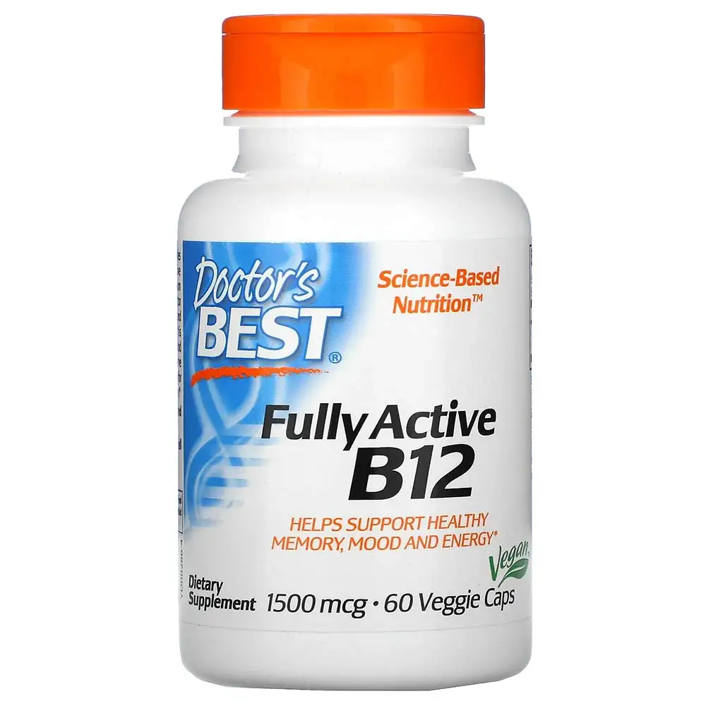 Doctor's Best Fully Active B12,  60 veggie capsule(s)  Unflavoured