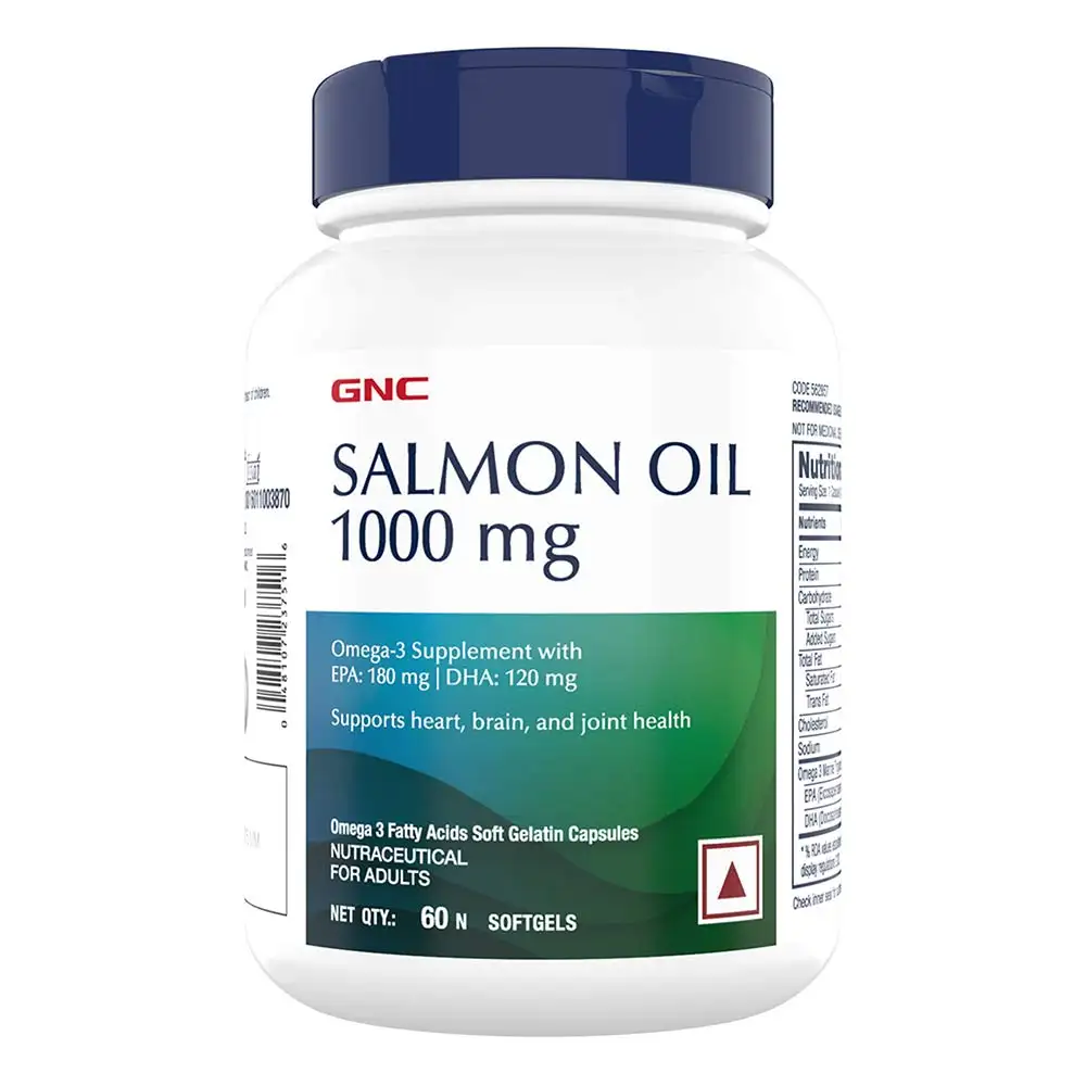 GNC Salmon Oil (1000mg),  60 softgels