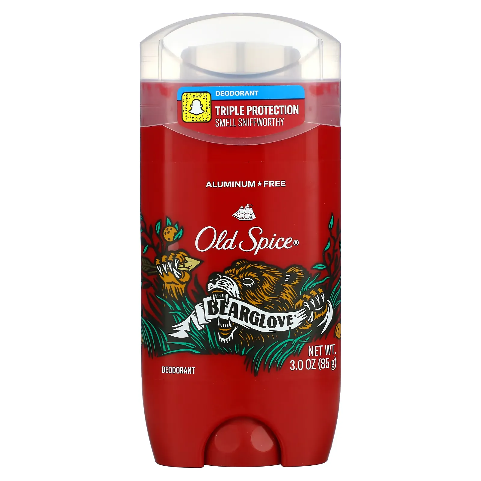 Deodorant, Bearglove, 3 oz (85 g)