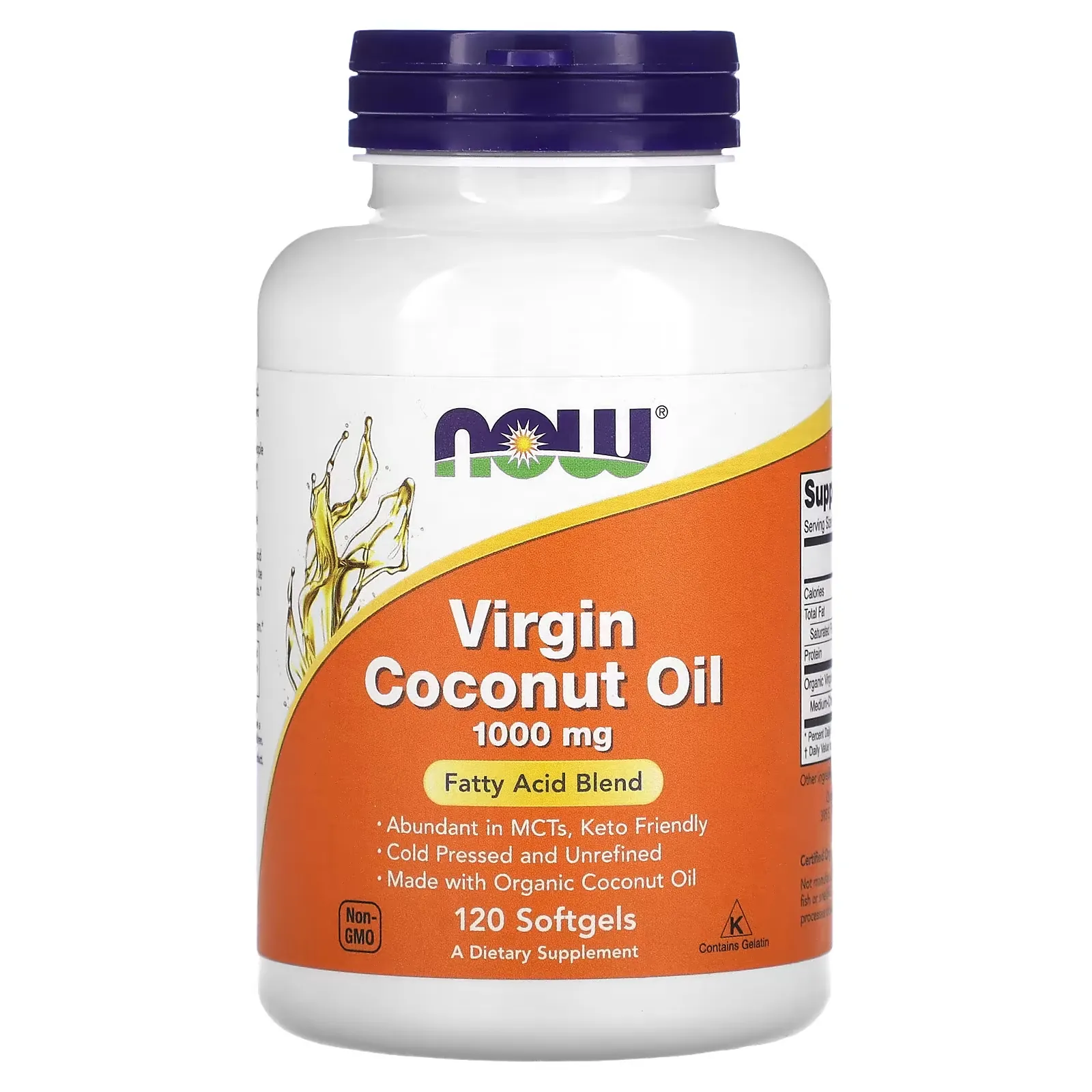 Virgin Coconut Oil, 1,000 mg, 120 Softgels