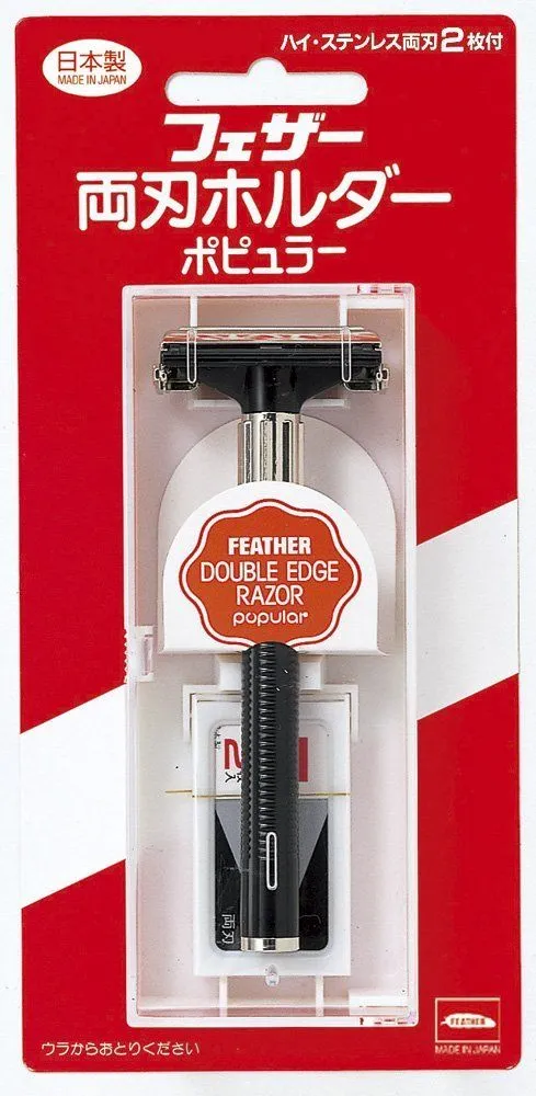 Feather Double Edge Razor Popular With 2 Blades