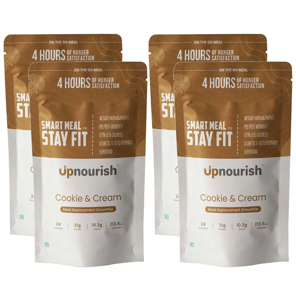 Upnourish Smoothie,  50 g  Cookie & Cream (Pack of 4)