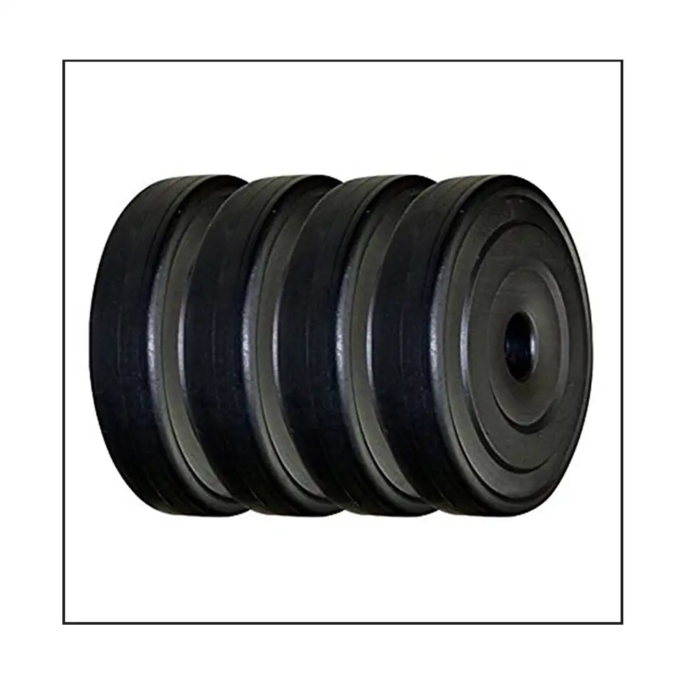 Aurion Vinyl Plates for Home Gym,  Black  20 kg