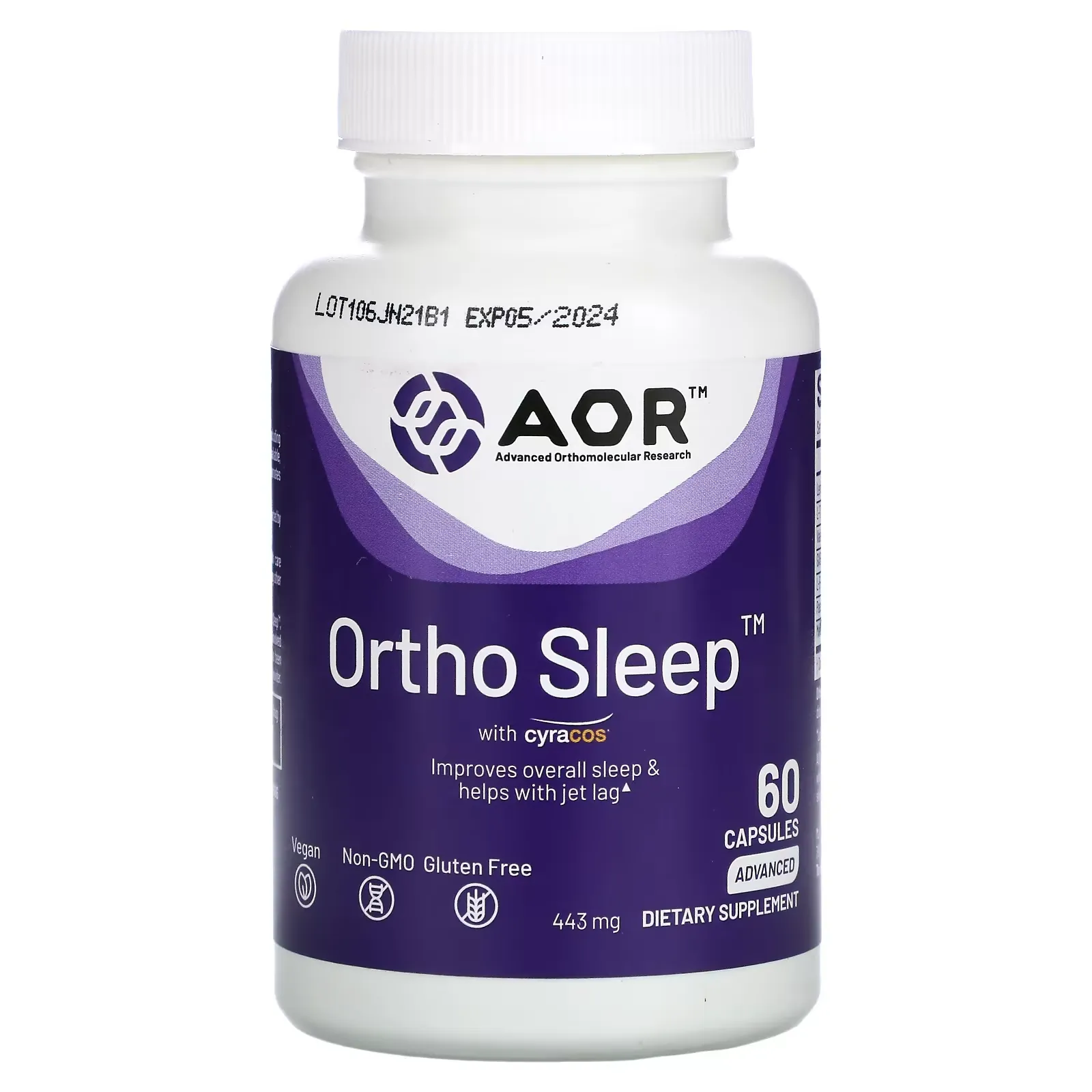 Ortho Sleep with Cyracos, 221 mg, 60 Capsules