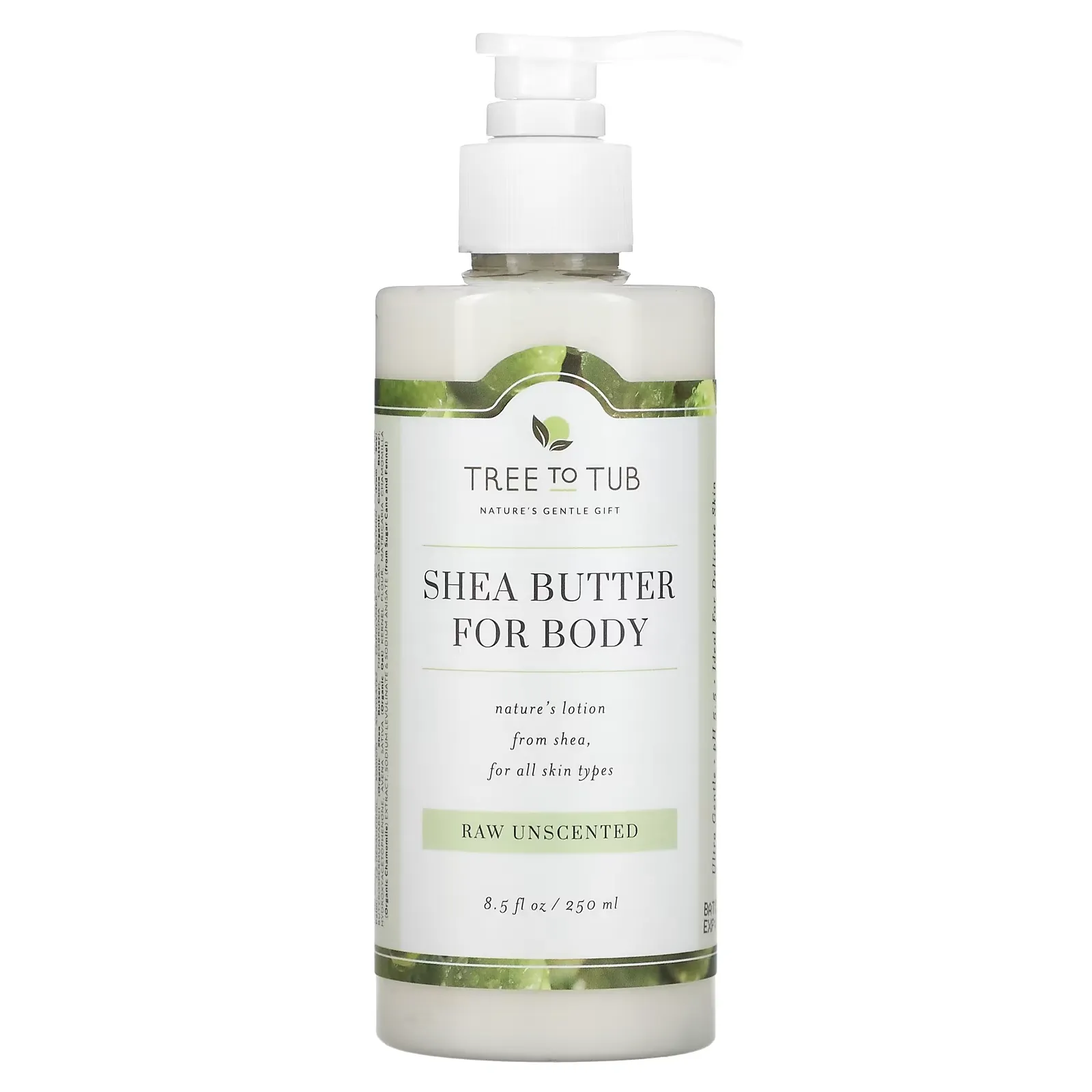 Shea Butter Moisturizing Body Lotion, Non-Greasy, Hydrating for Dry, Sensitive Skin, Unscented, 8.5 fl oz (250 ml)