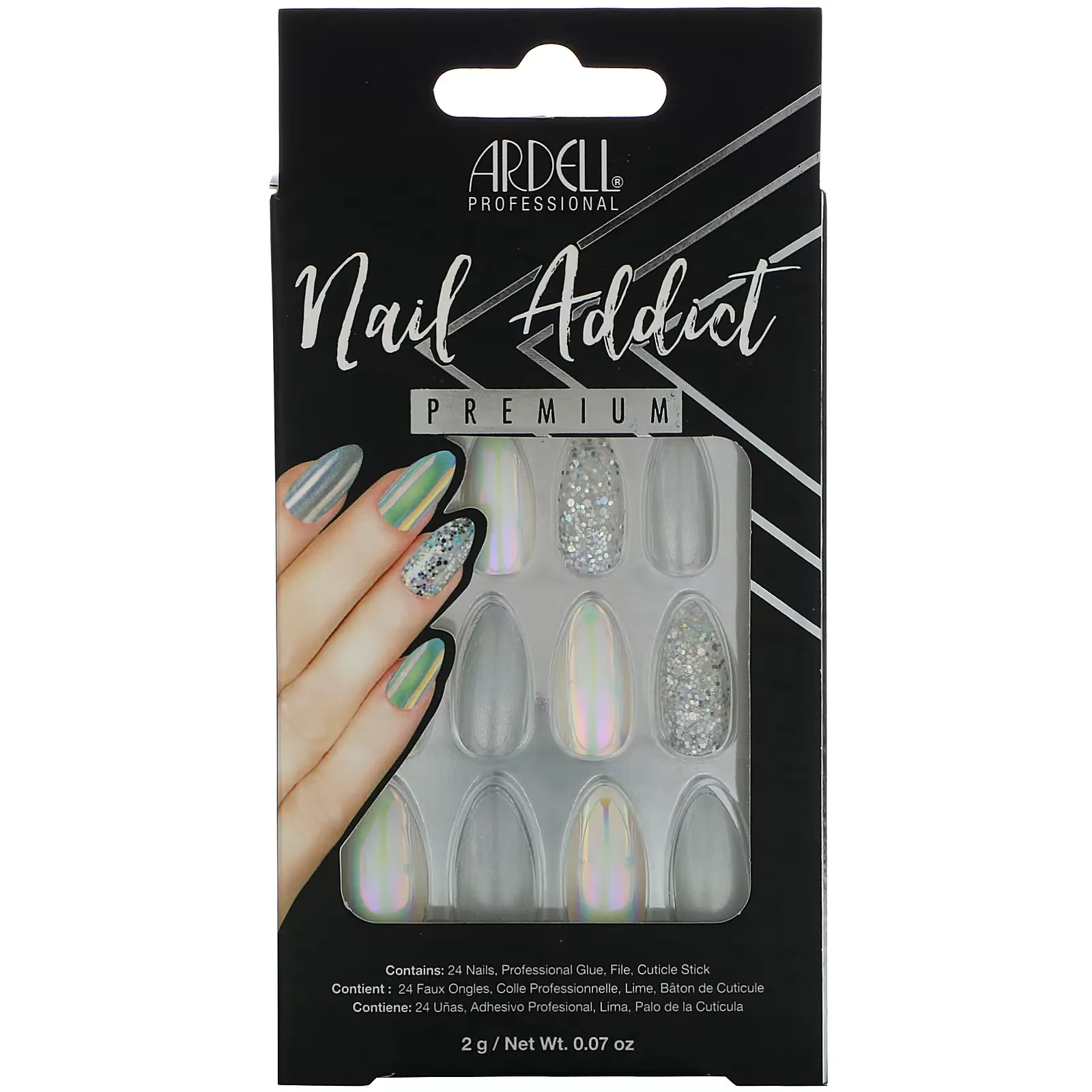 Nail Addict Premium, Holographic Glitter, 0.07 oz (2 g)