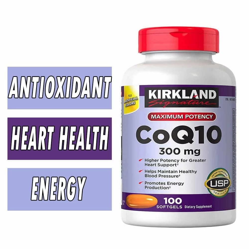 Kirkland CoQ10 - 300 mg - 100 Softgels