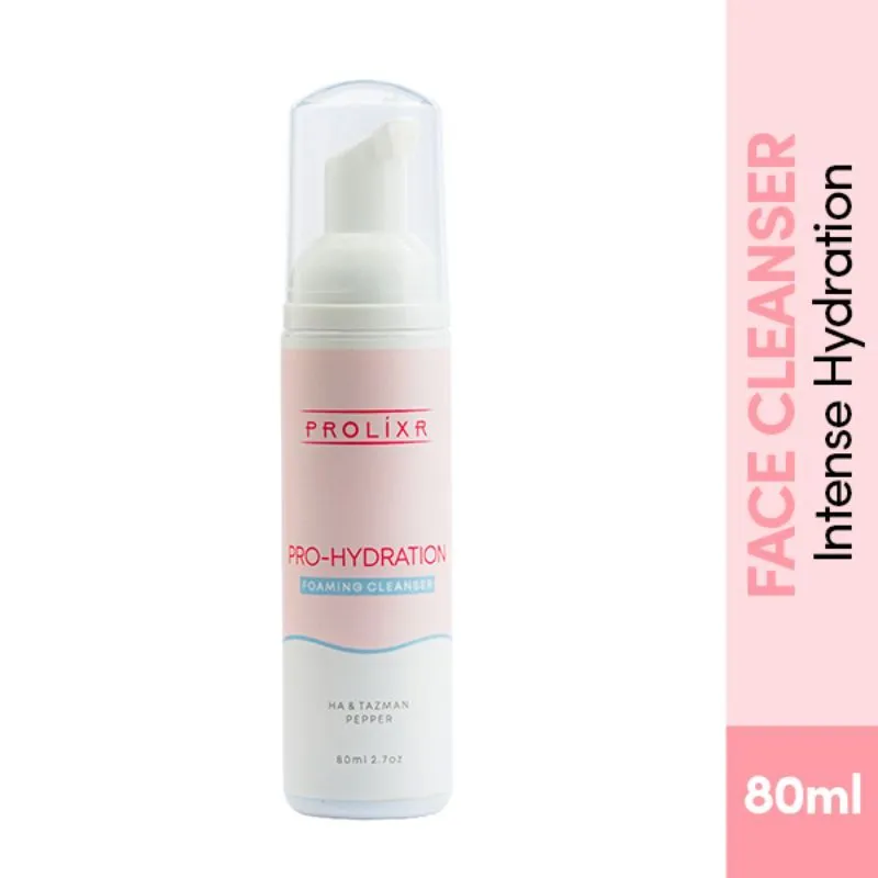 Prolixr Pro-Hydration Foaming Cleanser With Hyaluronic Acid & Tazman Pepper