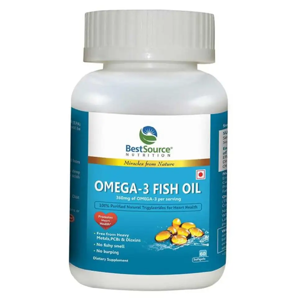 BestSource Nutrition Omega-3 Fish Oil (600mg),  60 softgels