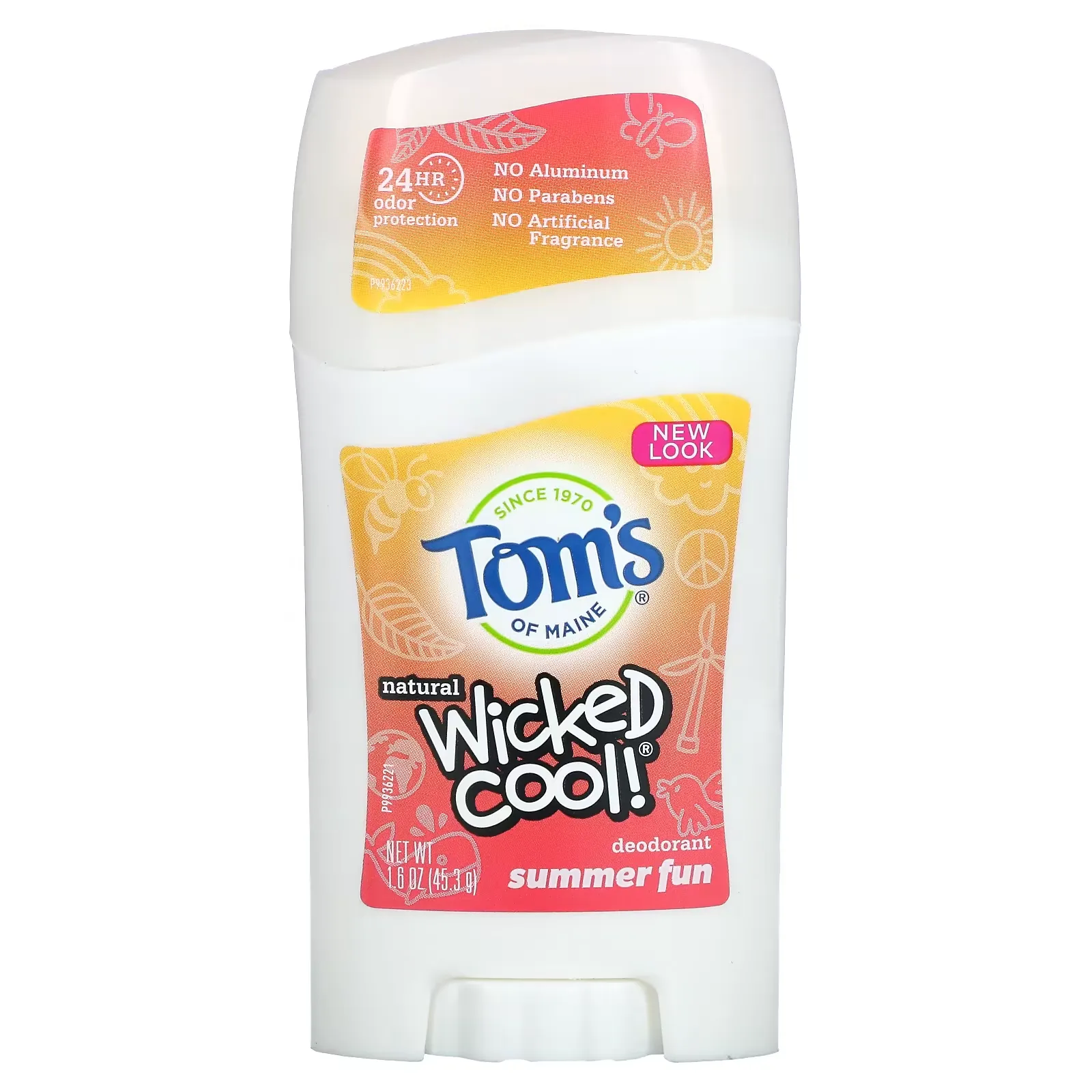 Wicked Cool, Natural Deodorant, Summer Fun, 1.6 oz (45.3 g)