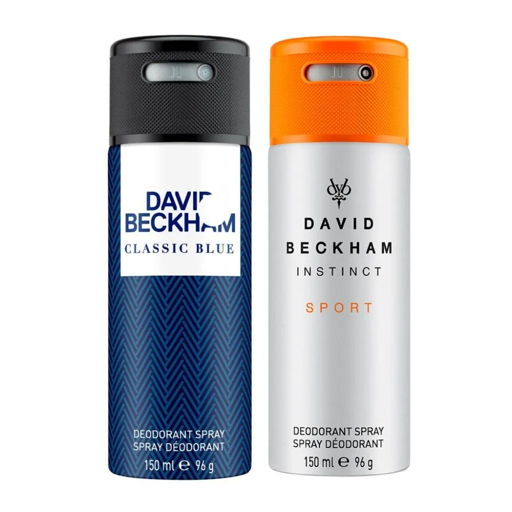 David Beckham Classic Blue + Instinct Sport Deo Combo Set