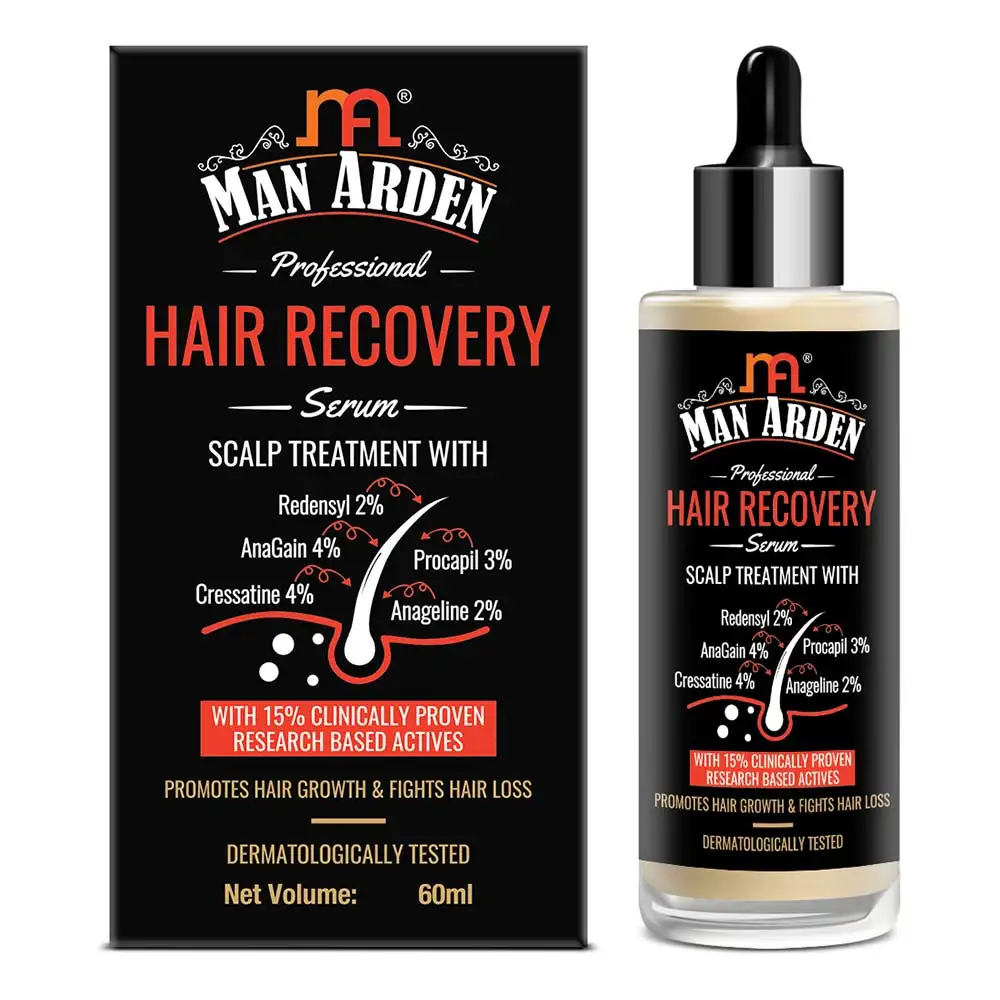 Man Arden Professional Hair Recovery Serum,  60 ml  Promotes Hair Growth & Fights Hair Loss