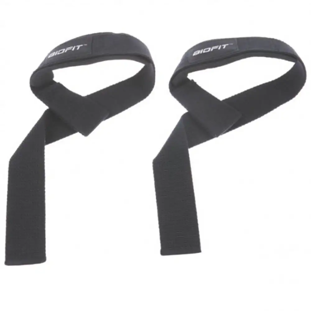 Biofit Lifting Straps Padded (1430),  Black  Free Size