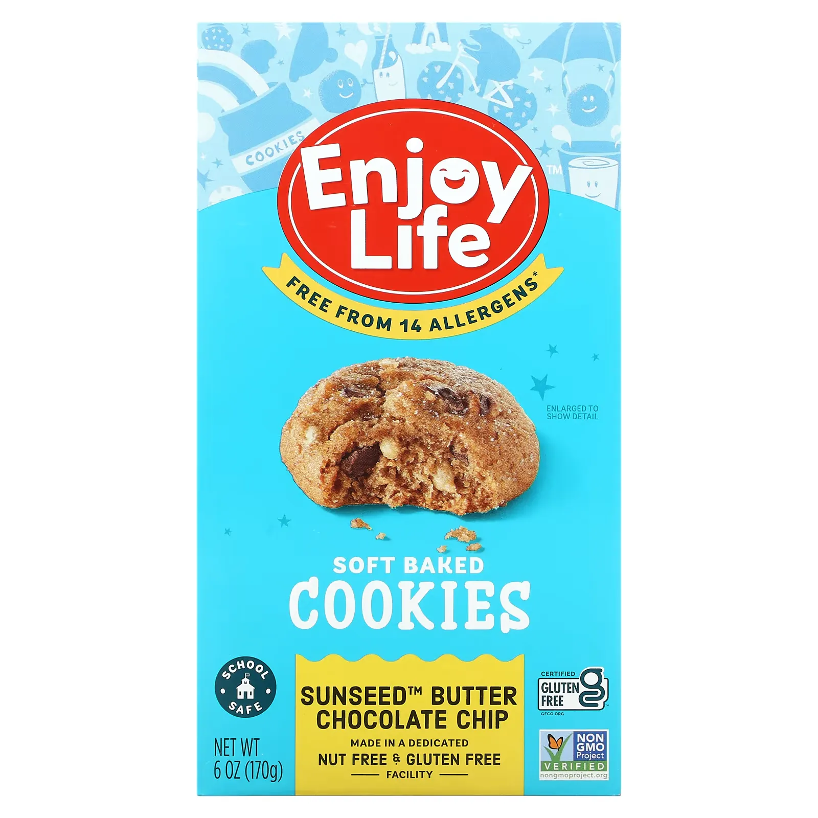 Soft Baked Cookies,  Sunseed Butter Chocolate Chip, 6 oz (170 g)