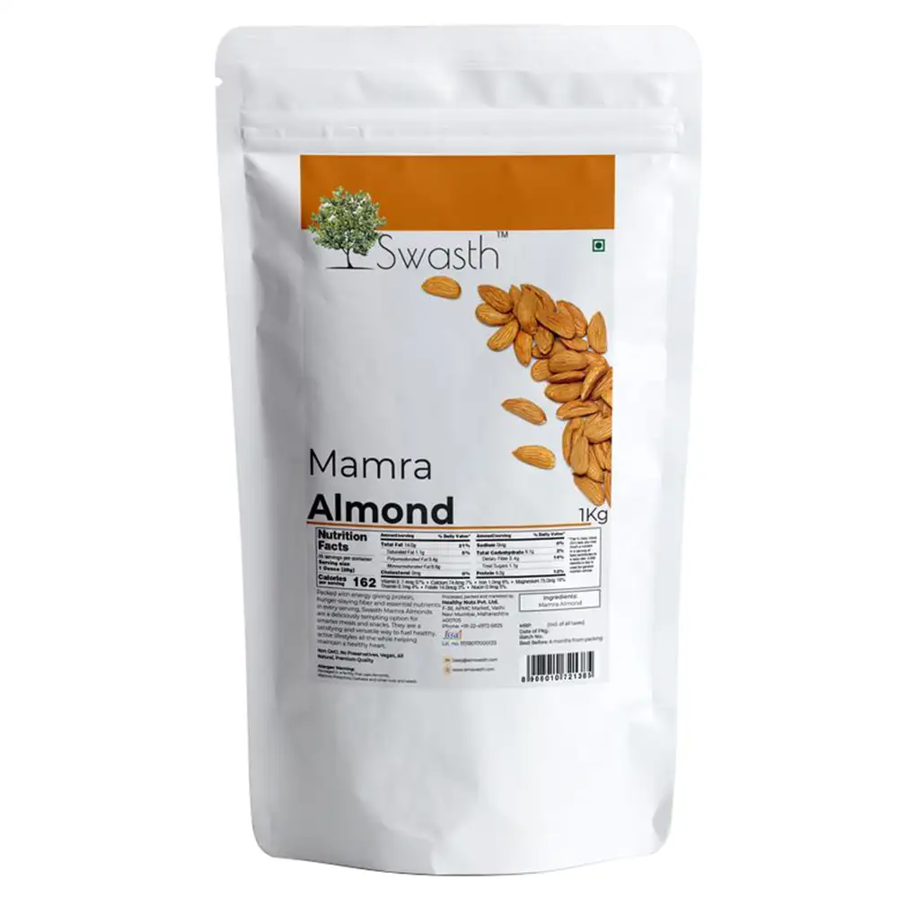 Swasth Mamra Almond,  Unflavoured  1 kg