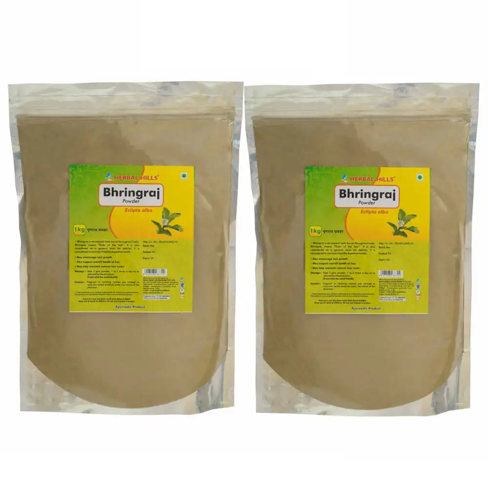 Herbal Hills Bhringraj Powder Pack of 2,  1 kg