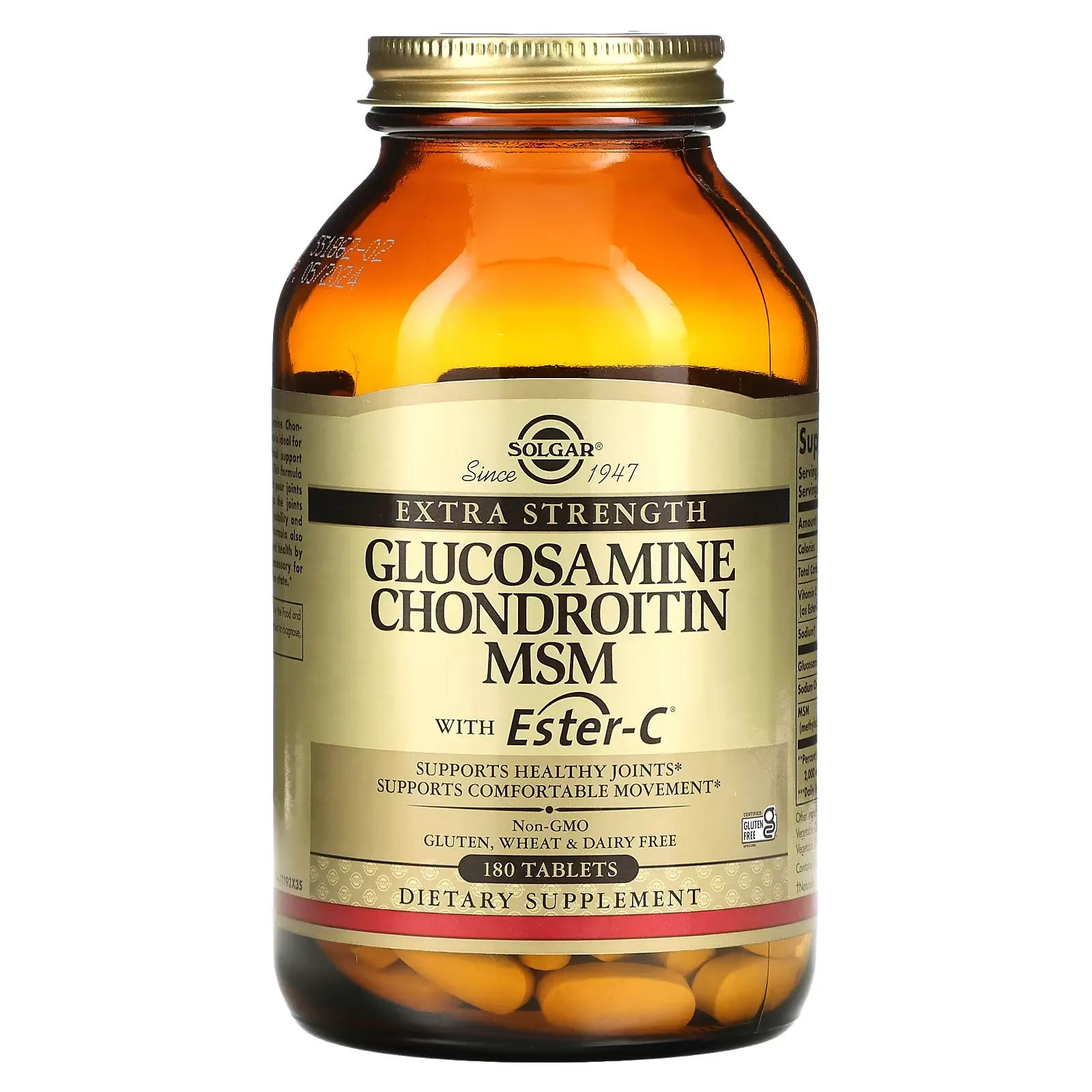 Glucosamine Chondroitin MSM with Ester-C, 180 Tablets