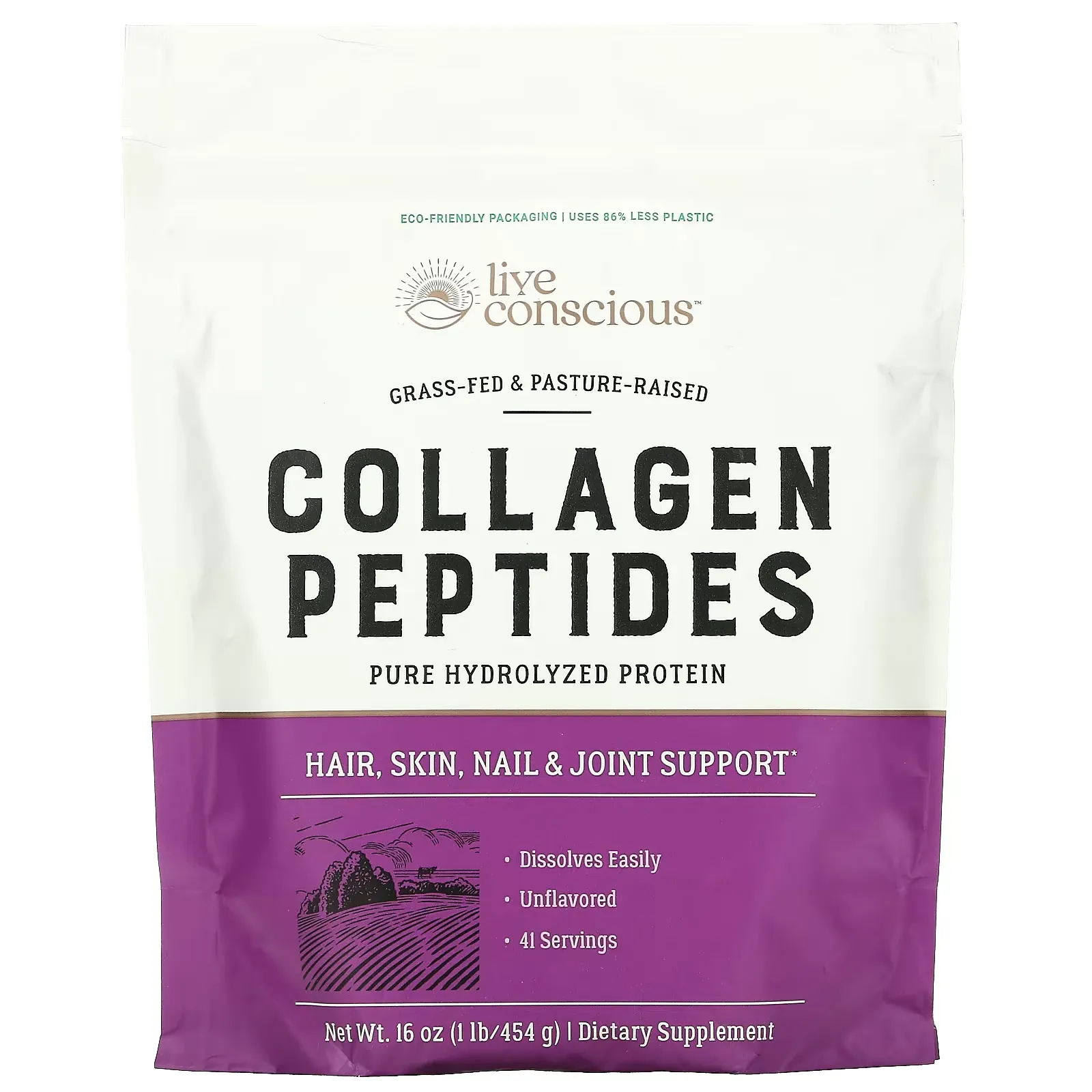 Collagen Peptides, Unflavored, 16 oz (454 g)