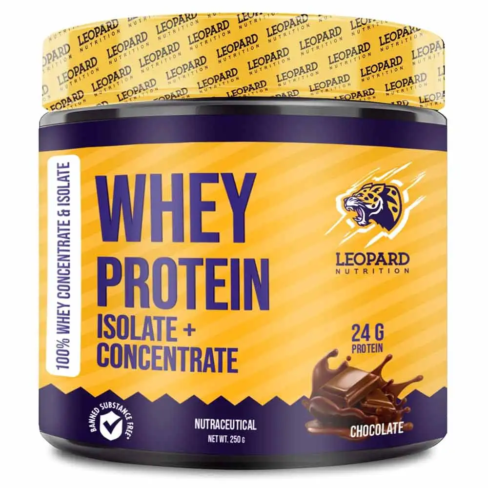 Leopard Nutrition Whey Protein Isolate + Concentrate,  0.55 lb  Chocolate