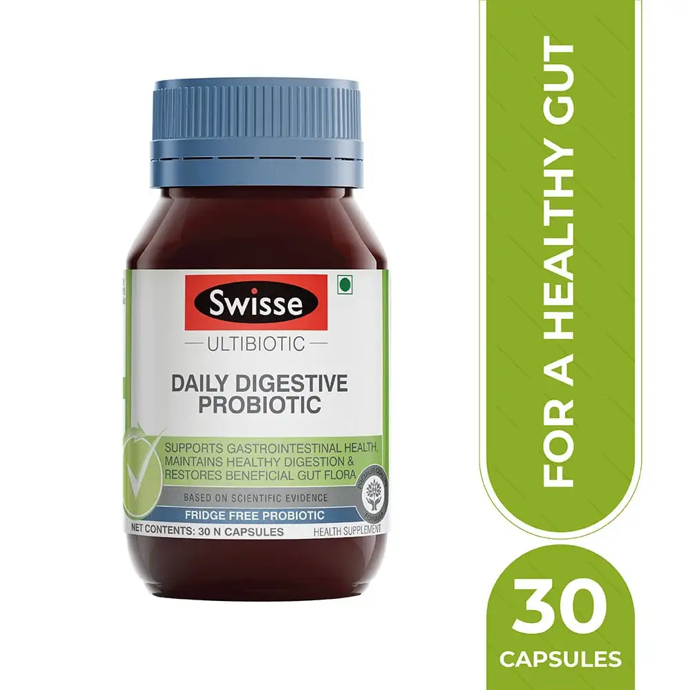 Swisse Ultibiotic Daily Digestive Probiotic,  30 capsules  Unflavoured