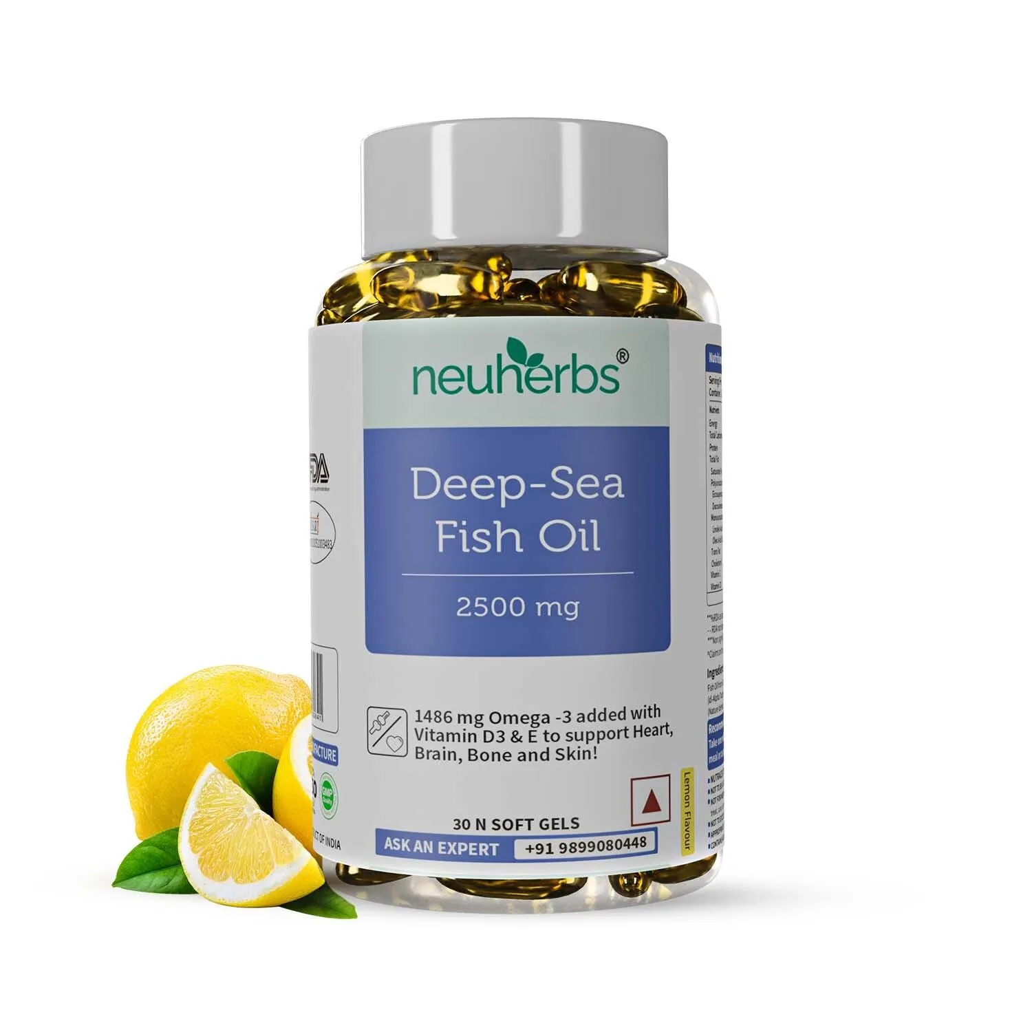 Neuherbs Deep Sea Fish Oil Softgel Capsules