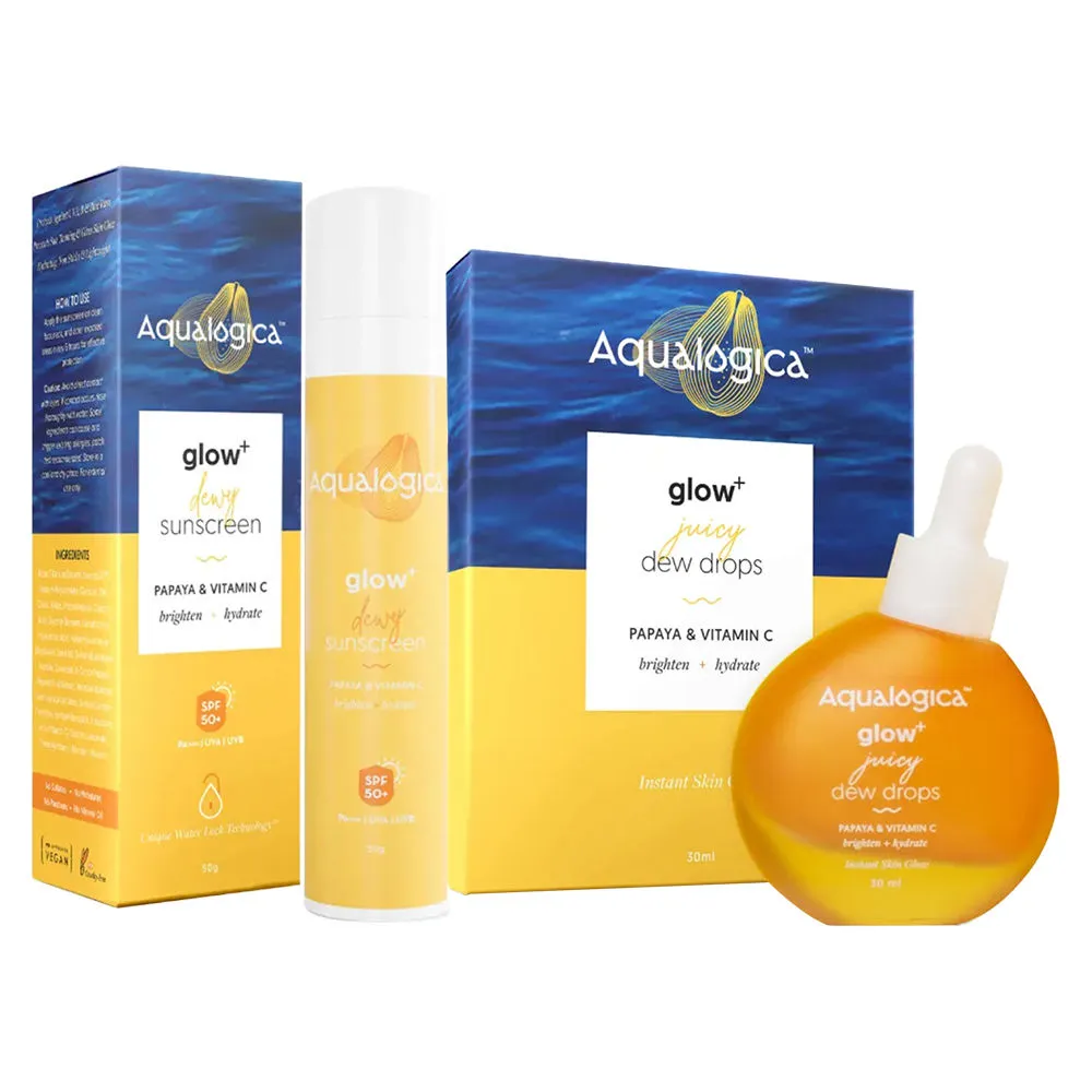 Aqualogica Glow Sunscreen And Dew Drops Combo