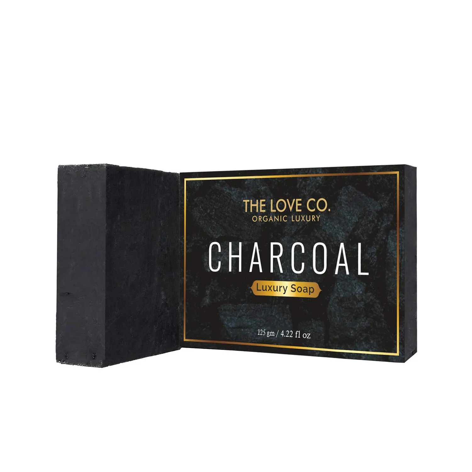 The Love Co. Charcoal Face & Body Soap Bar Best Cleansing & Detoxifying Bar For Men