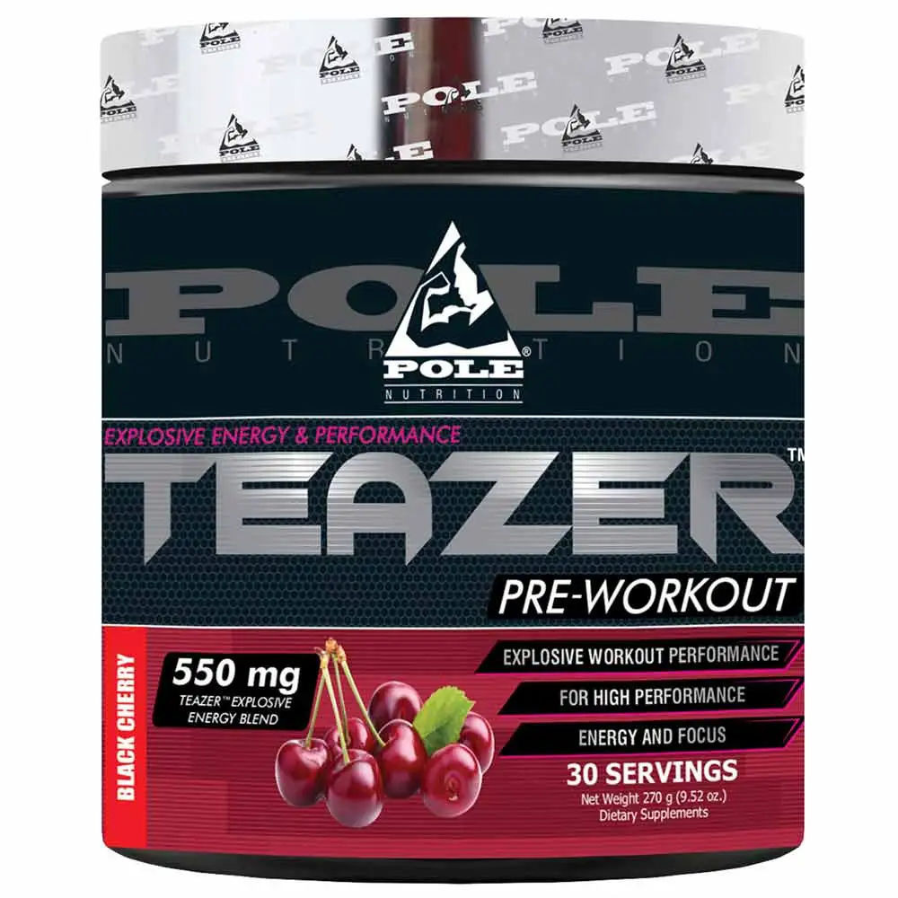 Pole Nutrition Teazer Pre Workout,  0.59 lb  Black Cherry